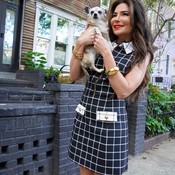 Alice + Olivia Ellis Check Mini dress - Size 2 - Picture 4 of 14